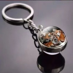 <span class=keywords><strong>Porte</strong></span>-clés en cristal fluorescent Tiger Lucky Ball Animal World Hedgehog phosphorescent - Product Image 2