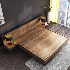 Budget Friendly Durable Modern Wood Custom Built King/<b>Queen</b> <b>Size</b> <b>Bed</b> Nightstand Hotel Apartment Bedroom Furniture (Eco-Friendly) - Product Image 5