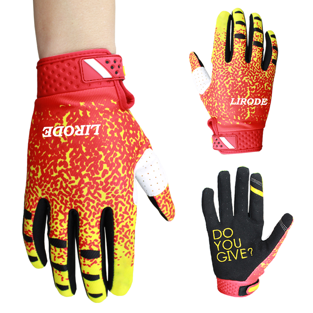 Нескользящие велосипедные спортивные перчатки лучшего качества, пользовательские велосипедные перчатки BMX MTB MX ATV для мужчин и женщин