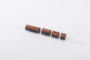 Prévention de la rouille 9.5mm pas 7 broches connecteur couvercle couvercle 3 pôles puissance vis barrière bornier