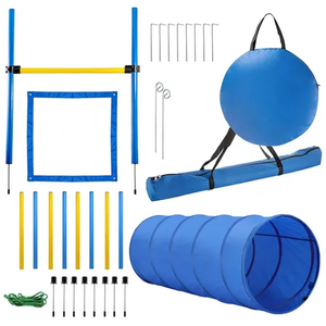 Pawise 28 pièces Ensemble d'équipement d'agilité pour <span class=keywords><strong>chien</strong></span> : parcours d'obstacles, tunnels, poteaux, boîte <span class=keywords><strong>de</strong></span> pause, sacs <span class=keywords><strong>de</strong></span> transport, meilleures ventes - Product Image 3