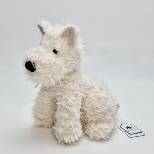 Peluche chiot West Highland White Terrier Jelly Cat pour le soulagement du stress avec rembourrage en coton PP et techniques de lavage - Product Image 4