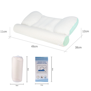 Gối chỉnh hình cổ tử cung được khoanh vùng với bộ nhớ bọt Điền và Gối cổ tử cung lượn sóng được sử dụng để ngủ trên giường - Product Image 6