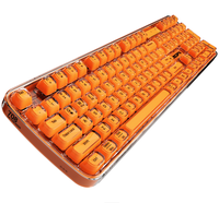 Clavier ergonomique PC de dernière génération avec touches en cristal à double injection, rétroéclairage RVB, trois modes de connexion, rechargeable