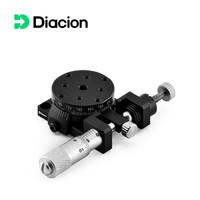 Guide linéaire optique de haute précision, plateau rotatif axe R 25 mm, tête micrométrique Diacion RSPG25 en alliage d'aluminium, rotation à 360°