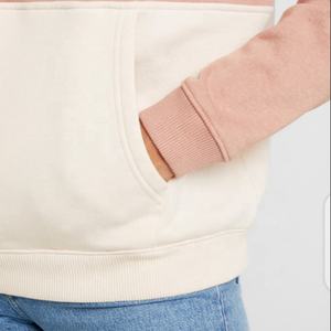 Heavyweight 100% Fleece Oversized Pullover Hoodie para mujer Casual Rayas Patrón Invierno Adultos Tallas grandes Sudadera con capucha - Product Image 2