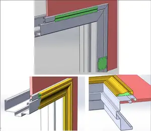 Kapı çerçevesi şekillendirme makinesi rulo kepenk kapı çerçevesi soğuk rulo şekillendirme makinesi kullanılan yapı malzemesi
