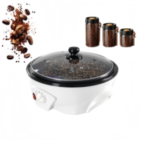 Torréfacteur automatique de grains de café 1200W et boulanger d'arachides 800g Machine de torréfaction électrique polyvalente
