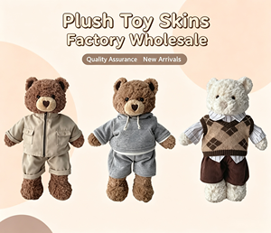Peluche personnalisable en stock, lapin et ours à remplir soi-même, rembourrage en coton PP, 30x20x12cm, animal en peluche non rembourré, unisexe, 200g - Product Image 4