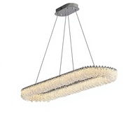 Lustre suspendu en cristal pour la maison, le restaurant et le salon, style simple et luxueux, vente en gros