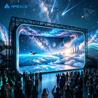 Écran LED Immersif Durable à Expédition Rapide, Vente en Gros Usine, Panneau Mural Vidéo LED Modulaire Léger à Assemblage Sans Soudure