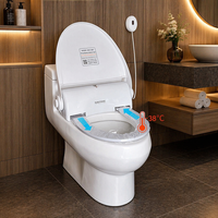NAVISANI NS200E Couvercle de siège de toilette chauffant et hygiénique avec film sanitaire à changement automatique pour chaque utilisateur – Sièges de toilette automatiques (sortie d'usine)