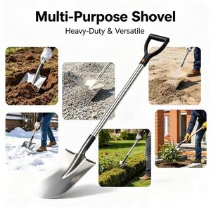 Pala de Jardín con Recubrimiento Electroforético, Templada y Forjada para una Resistencia Superior, Garantizando que sea Duradera, con 30 cm de Largo °   Ángulo de la Cuchilla - Product Image 6