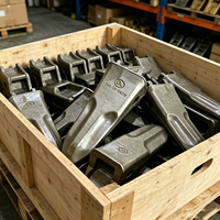 Adaptor Gigi Baja Paduan Harga Ekonomis 616554 60mm 70mm Tebal Mulut Miring Alas Gigi Bucket Excavator untuk 34-40Ton E345
