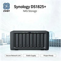 Synology DS1825+ DiskStation, Servidor de Almacenamiento en Red Empresarial NAS de 8 Bahías, 4 LAN de 2.5G, USB, Copia de Seguridad de Datos, RAID, Almacenamiento en la Nube, en Stock