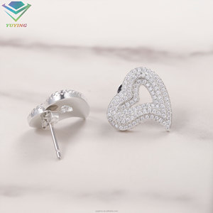 Pendientes de diseño nuevo, chapados en oro, plata de ley 925, pasan la prueba del diamante, certificado GRA, moissanita VVS, regalo para mujer, en stock. - Product Image 4