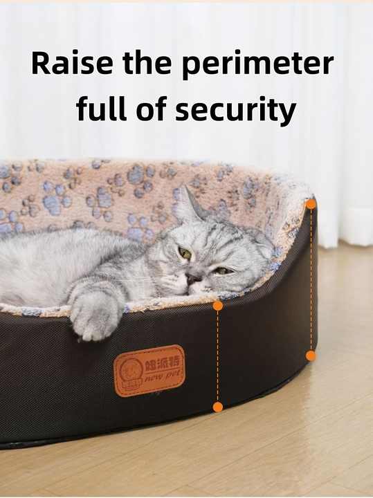 Comfortable Dutch Velvet Dog Bed High Quality Foam Multicolor Warm