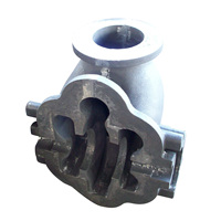 Boîtier de pompe en fonte moulée au sable vert usiné CNC, pièces de machines industrielles de précision de fonderie