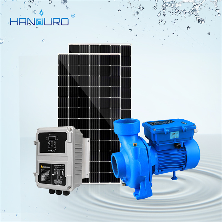 Handuro 110V 1500W 27m 3/h 21M DC 2HP поверхностные солнечные водяные насосы для орошения