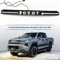 Kit de conversion pour pick-up : Systèmes d'éclairage ABS, grilles de voiture à lumière normale, bande décorative LED avec lumières pour Hilux Travo 2026