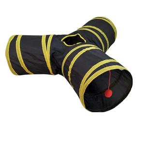 <span class=keywords><strong>Tunnel</strong></span> per Gatti a Tre Vie Pieghevole con Carta Sonora a Forma di Lombrico - Product Image 2