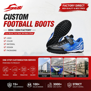 <span class=keywords><strong>Scarpe</strong></span> da Calcio e Futsal Personalizzate per Bambini Unisex, Modello TF a Taglio Basso con Lacci <span class=keywords><strong>in</strong></span> <span class=keywords><strong>Pelle</strong></span> PU per Sport di Squadra - Product Image 1