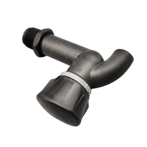 Factory Direct Supply Plastic Bathroom Faucet Black Kitchen Cold Basin Square Cap Faucet - Product Image 2