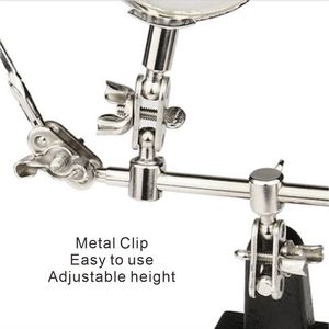 2.5X Helping Hands Lente di Ingrandimento con Dual Regolabile Alligator Clip Ausiliaria <span class=keywords><strong>Stand</strong></span> per Monili <span class=keywords><strong>Hobby</strong></span> di Osservazione - Product Image 2