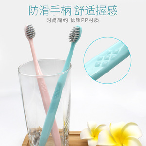 Brosse à dents antibactérienne à ions argentés, poils souples, taille standard, soin des gencives pour adultes, usage domestique, plusieurs couleurs disponibles - Product Image 3