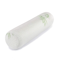 Oreiller cervical et pour les jambes en mousse à mémoire de forme cylindrique personnalisé WJ-181 avec récupération lente pour une utilisation hôtelière, soulagement de la douleur, massage