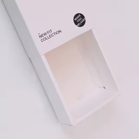 Boîte à tiroirs en papier personnalisable Boîte cadeau de rangement avec emballage coulissant Revêtement UV de gaufrage par stratification mate pour une finition de qualité supérieure