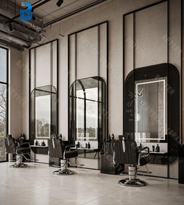 LED aydınlatma ile özelleştirilmiş güzellik salonu dolapları mobilya tasarım <span class=keywords><strong>Salon</strong></span> ekran dolabı - Product Image 3