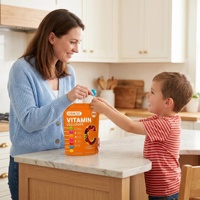Sucettes OEM au goût de fruits qui stimulent la fonction du système immunitaire, sucettes dures à la vitamine C