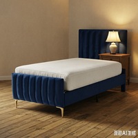 Neues Design Modernes Hochwertiges Luxuriöses Komfortables Stoffbezogenes Bett