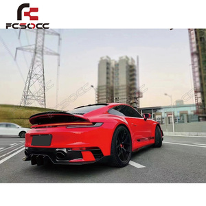 Aileron de lèvre de pare-chocs de diffuseur arrière en Fiber de carbone Offres Spéciales pour <span class=keywords><strong>Porsche</strong></span> <span class=keywords><strong>911</strong></span> 992 <span class=keywords><strong>Carrera</strong></span> 4 S 4 S coupé mise <span class=keywords><strong>à</strong></span> niveau avant moderne <span class=keywords><strong>à</strong></span> 2 portes - Product Image 6