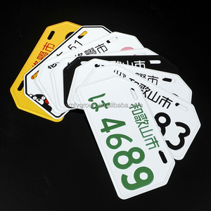 Etiqueta de texto de placas de matrícula de estados personalizados para coche, bicicletas, ATV, carrito de golf, <span class=keywords><strong>Jeep</strong></span>, aluminio resistente a la decoloración libre de óxido - Product Image 1