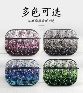 Funda de plástico duro para Apple AirPod y Airpod Pro, carcasa de lujo con diamantes de imitación, gran oferta, venta al por mayor - Product Image 3