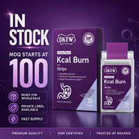 OKTW FastSlim Strips saveur myrtille, coupe-faim, brûleur de graisse, gestion du poids, 20 unités