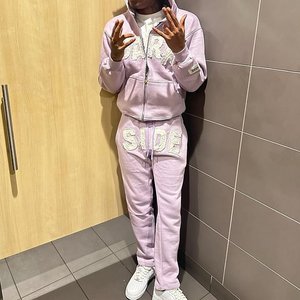 Premium Quality Men's Autumn Street Style <strong>Tracksuit</strong> Hoodie Set Embroidered Front Logo <strong>100</strong>% Cotton Oversized French Outerwear - Product Image 3