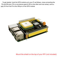 KS0216 Keyestudio RPI GPS Shield UNTUK Raspberry Pi 3 papan ekspansi modul GPS