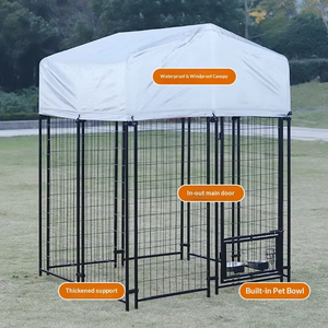 Cages modulaires d'extérieur en gros, cages en métal soudées, maison pour animaux de compagnie, grandes et moyennes cages pour animaux de compagnie, fournisseur d'usine - Product Image 4