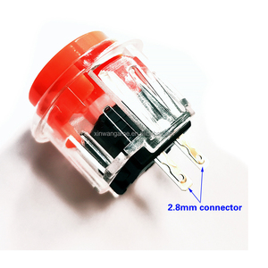 DIY SANWA Arcade Game Machine 24mm 30mm Limpar Corpo redondo Momentary Botões Built-in Microswitch Coin Pusher à venda - Product Image 5