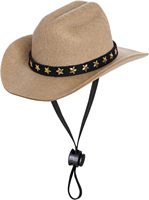 Chapeau pour animaux de compagnie chien chat logo personnalisé chapeau de Cowboy Halloween Pet universel drôle rétro Photo Prop chien accessoires poupée décoration