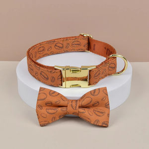 MIDEPET, conjunto de arnés de cuello de correa de perro grande de lujo para mascotas, logotipo de patrón personalizado, nailon reflectante para perros pequeños y medianos para gatos - Product Image 2