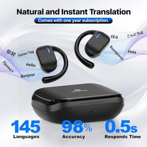 Gerçek zamanlı iki yönlü eşzamanlı dil çeviri ile 134 dil akıllı AI ses tercüman kulaklıklar - Product Image 5
