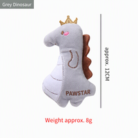 Jouet pour chat en forme d'animal personnalisable en gros, en stock, dinosaure-poussin-canard-serpent, 12 cm, plat, mini, résistant aux morsures, interactif
