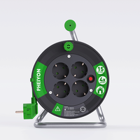 Enrouleur de câble Pheiyon GS certifié CE 4 voies IP20 IP44 15M 16A Type F Schuko Tambour de câble industriel Vente en gros B2B OEM ODM
