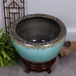 Jingdezhen Pot de fleur en céramique et bol de nénuphar <span class=keywords><strong>Bassin</strong></span> de <span class=keywords><strong>lotus</strong></span> Pot de jardin pour poisson rouge pour paysage aquatique scènes de vent et d'eau - Product Image 6