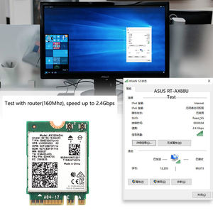 การ์ดไวไฟแบบไร้สาย Dual Band M.2 Wifi6 สำหรับ Intel <span class=keywords><strong>AX200</strong></span> ความเร็ว 2974Mbps รองรับ BT 5.1 802.11ax <span class=keywords><strong>MU</strong></span>-<span class=keywords><strong>MIMO</strong></span> NGFF สำหรับแล็ปท็อป รุ่น AX200NGW ใช้ได้กับ Windows 10 - Product Image 3