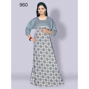 Indian Cotton Maxi <b>Kaftan</b> Dress for Women Ethnic Digital Print Long Loose Fit Beach Cover Up Plus Size <b>Summer</b> Holiday Wear - Product Image 6